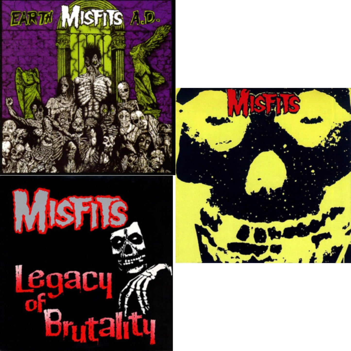 Misfits - Earth A.D. & Legacy Of Brutality & Collection - LP Vinyl Bundle