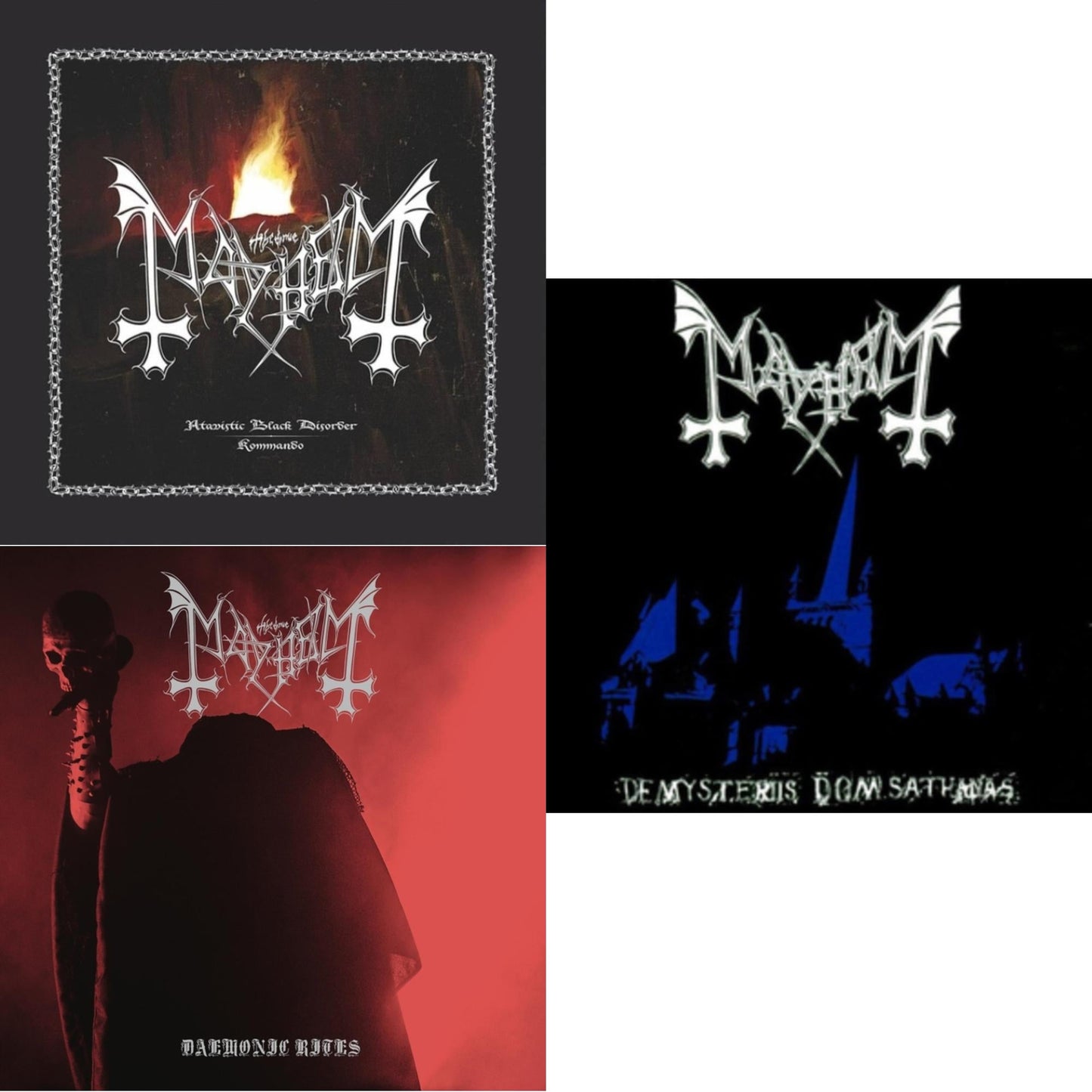 Mayhem - Atavistic Black Disorder / Kommando - Ep & Daemonic Rites (2LP) & De Mysteriis Dom Sathanas