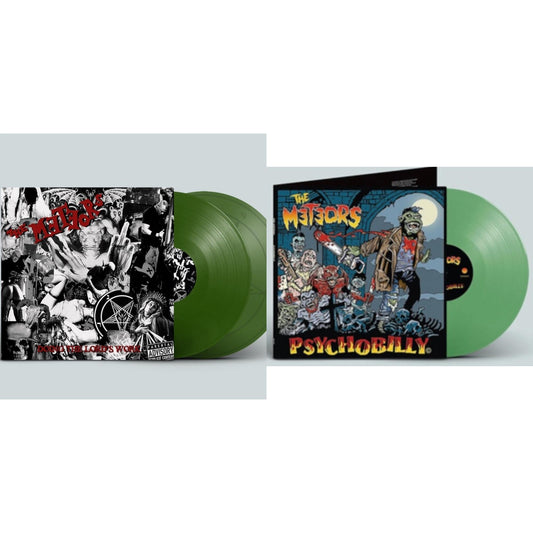 Meteors - Doing The Lord's Work (Green LP Vinyl) & Psychobilly (Transparent Green LP Vinyl)