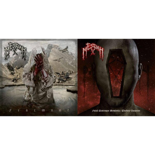 Messiah - Fracmont (Red & White Black Splatter LP Vinyl/Limited Edition/Poster/Gatefold Jacket) & Fatal Grotesque Symbols (White & Red Splatter LP Vinyl/Limited Edition/Poster)