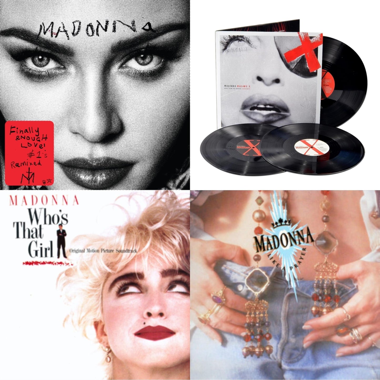 Madonna - Like A Prayer (180G) & Madame X (Live) (3LP) & Finally Enough Love (2LP) & Who's That Girl Ost (Back 2 The 80S) (I)