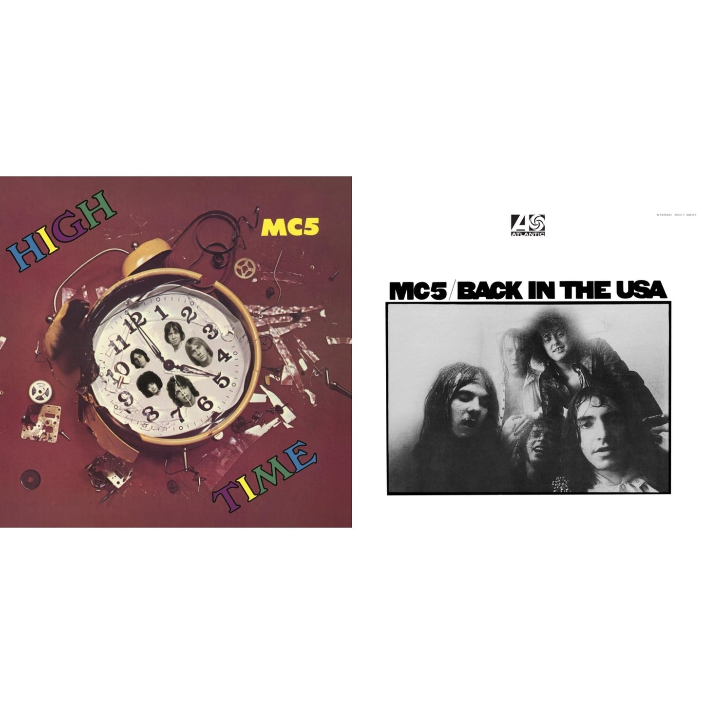 Mc5 - High Time (Clear/Yellow Splatter LP Vinyl) (Rocktober) & Back In The Usa (Crystal Clear Diamond LP Vinyl) (Rocktober) (Atl75)