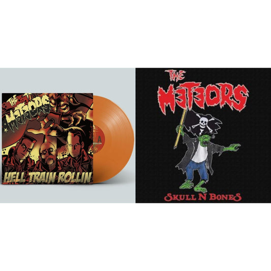 Meteors - Hell Train Rollin & Skull N Bones - LP Vinyl Bundle