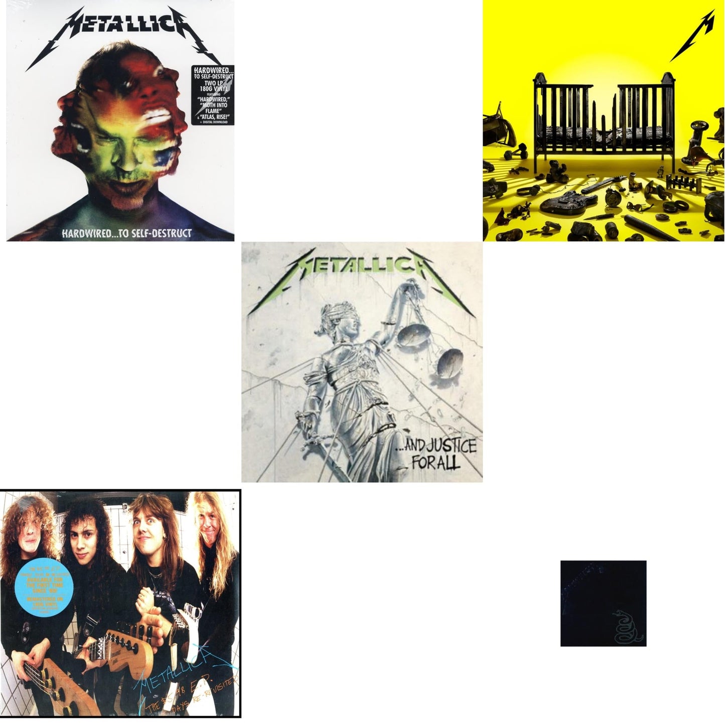 Metallica - 72 Seasons (2LP) & Metallica (Remastered/2LP) & Hardwired To Self-Destruct (2LP/180G/Dl Card) & $5.98 Ep: Garage Days Re-Revisited (Remastered) & And Justice For All (Remastered)