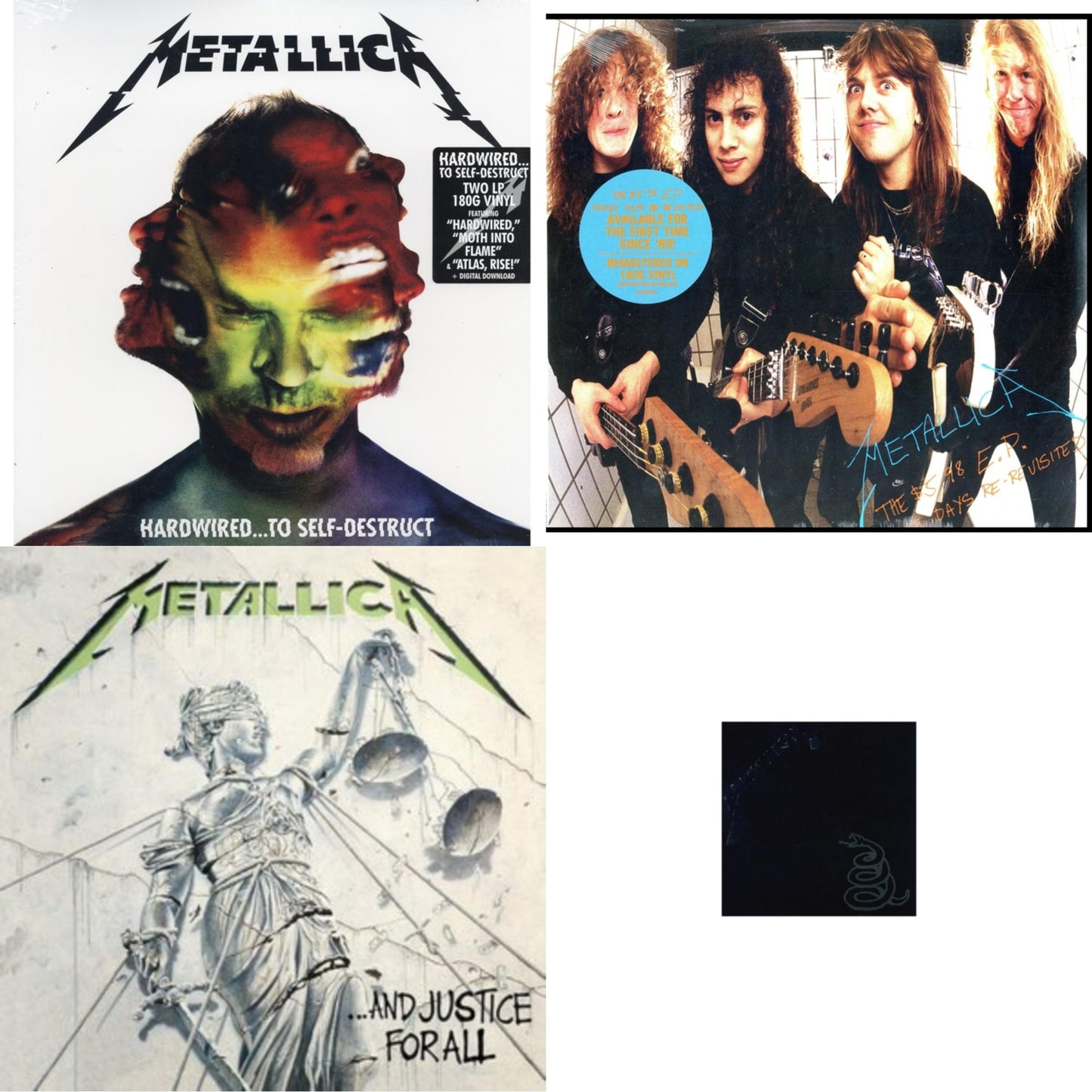 Metallica - Metallica (Remastered/2LP) & Hardwired To Self-Destruct (2LP/180G/Dl Card) & $5.98 Ep: Garage Days Re-Revisited (Remastered) & And Justice For All (Remastered)