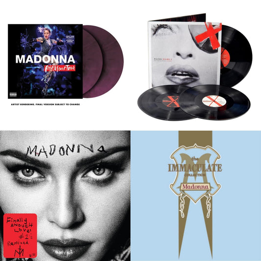 Madonna - Rebel Heart Tour (X) (Purple Galaxy Swirl Vinyl/2LP) & Madame X (Live) (3LP) & Finally Enough Love (2LP) & Immaculate Collection (2LP)