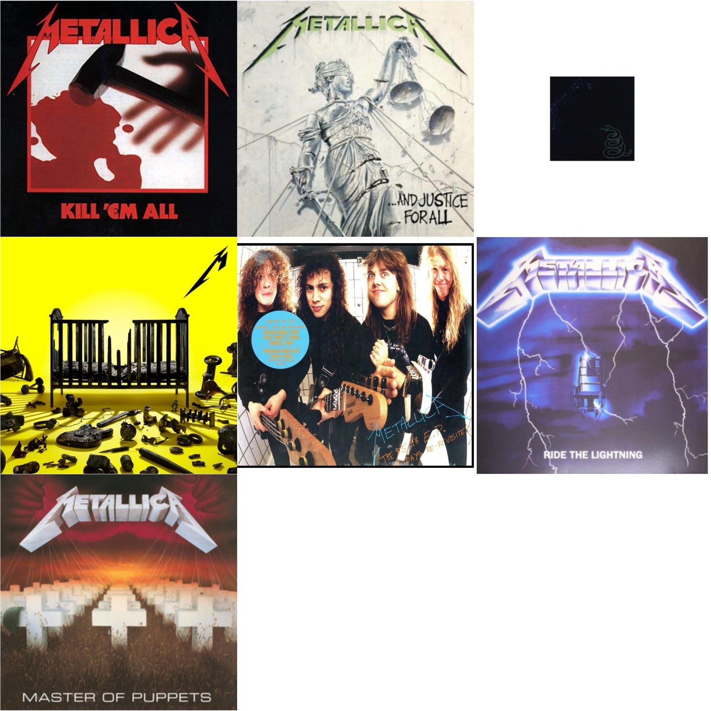 Metallica - 72 Seasons (2LP) & Metallica (Remastered/2LP) & Kill Em All (180G) & Ride The Lightning (180G) & Master Of Puppets (Remastered) & $5.98 Ep: Garage Days Re-Revisited (Remastered) & And Justice For All (Remastered)