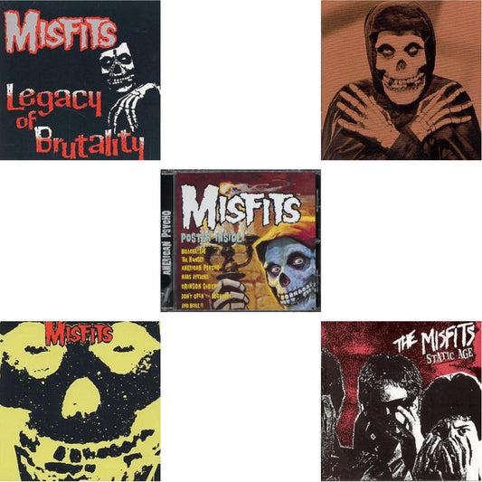 Misfits - Collection & Legacy Of Brutality & Collection Vol.2 & Static Age & American Psycho - CD Bundle