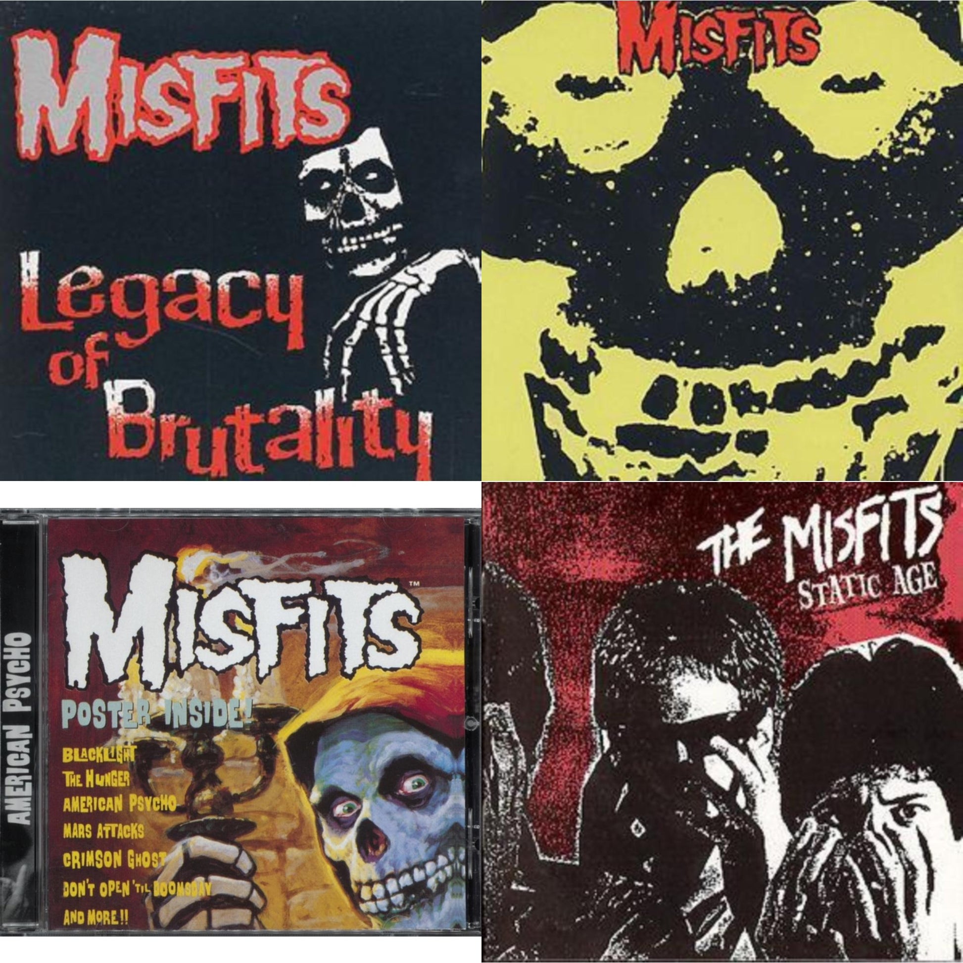 Misfits - Collection & Legacy Of Brutality & Static Age & American Psycho - CD Bundle