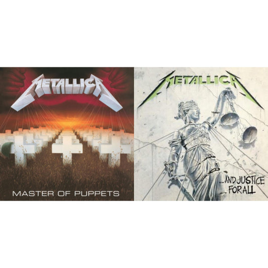 Metallica - Master Of Puppets (Remastered) & And Justice For All (Remastered) - LP Vinyl Bundle