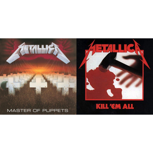 Metallica - Kill Em All (180G) & Master Of Puppets (Remastered) - LP Vinyl Bundle