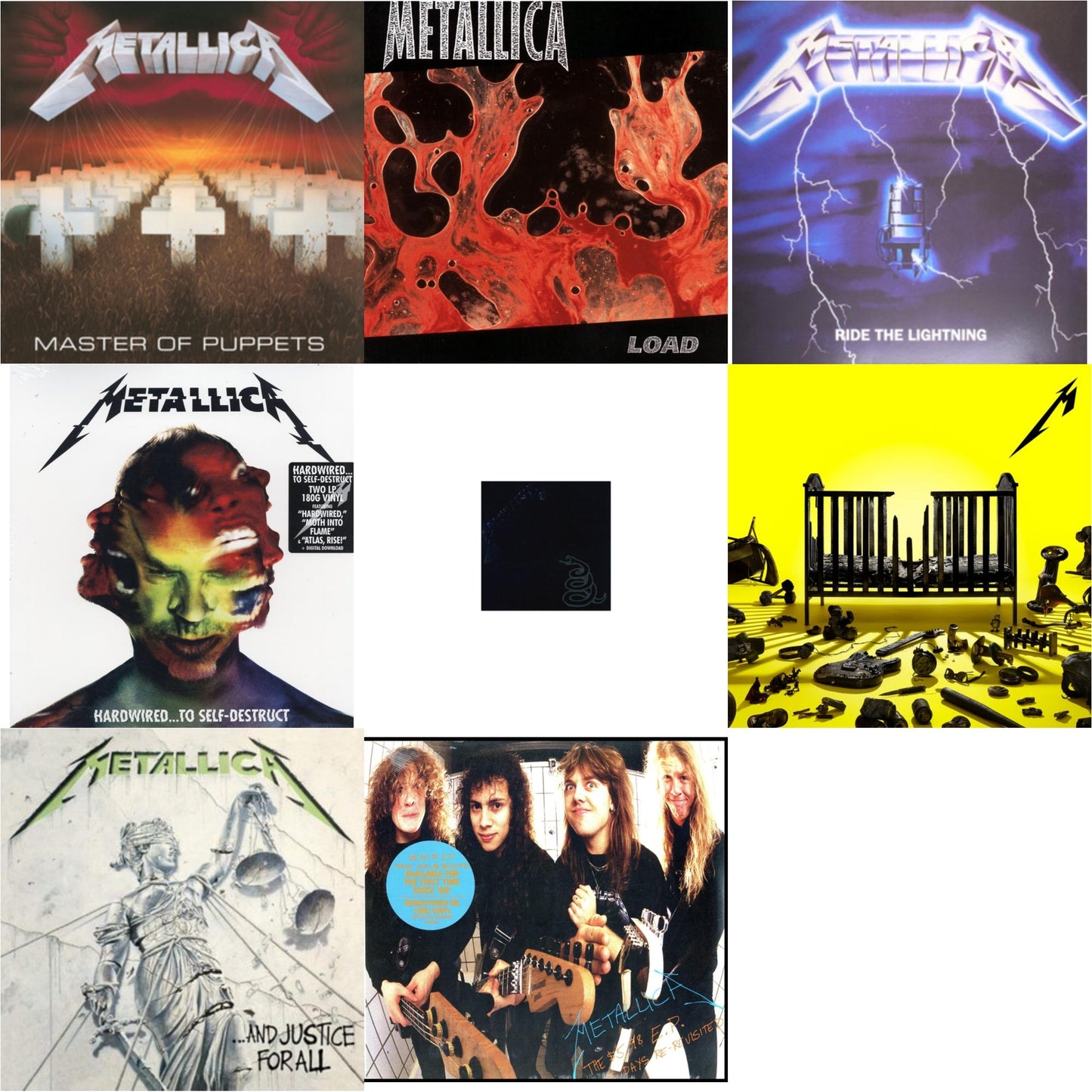 Metallica - 72 Seasons (2LP) & Metallica (Remastered/2LP) & Load & Ride The Lightning (180G) & Master Of Puppets (Remastered) & Hardwired To Self-Destruct (2LP/180G/Dl Card) & $5.98 Ep: Garage Days Re-Revisited (Remastered) & And Justice For All