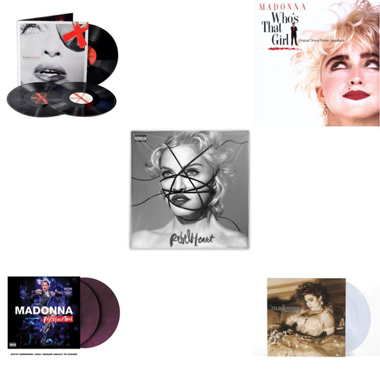 Madonna - Rebel Heart Tour (X) (Purple Galaxy Swirl Vinyl/2LP) & Rebel Heart & Madame X (Live) (3LP) & Like A Virgin & Who's That Girl Ost (Back 2 The 80S) (I)