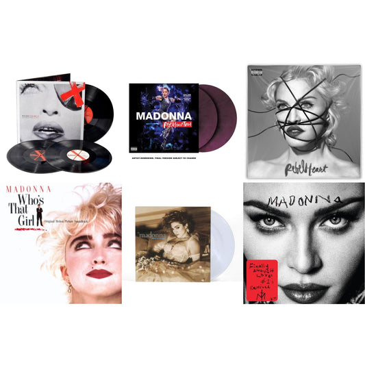 Madonna - Rebel Heart Tour (X) (Purple Galaxy Swirl Vinyl/2LP) & Rebel Heart & Madame X (Live) (3LP) & Finally Enough Love (2LP) & Like A Virgin & Who's That Girl Ost (Back 2 The 80S) (I)