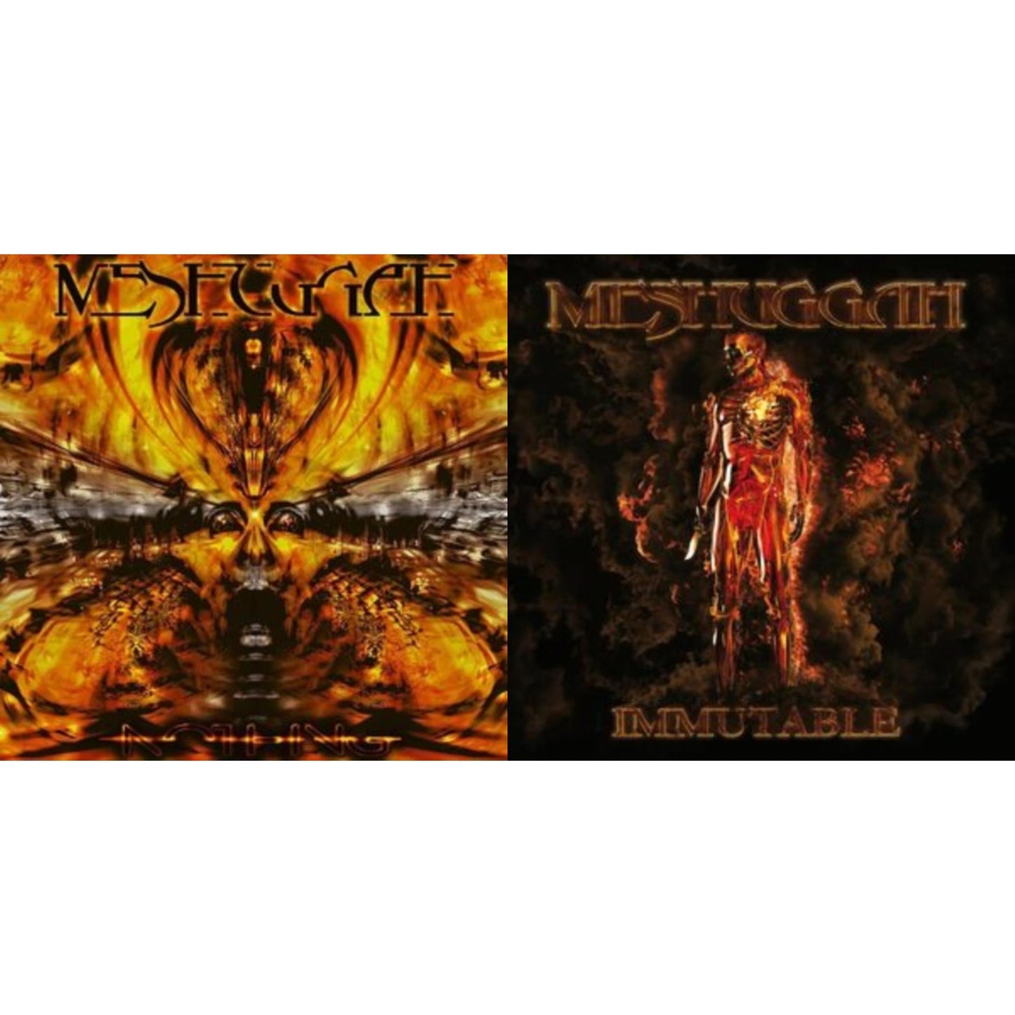 Meshuggah - Nothing (2LP) & Immutable (X) (Orange W/ Circle Black Vinyl/2LP)