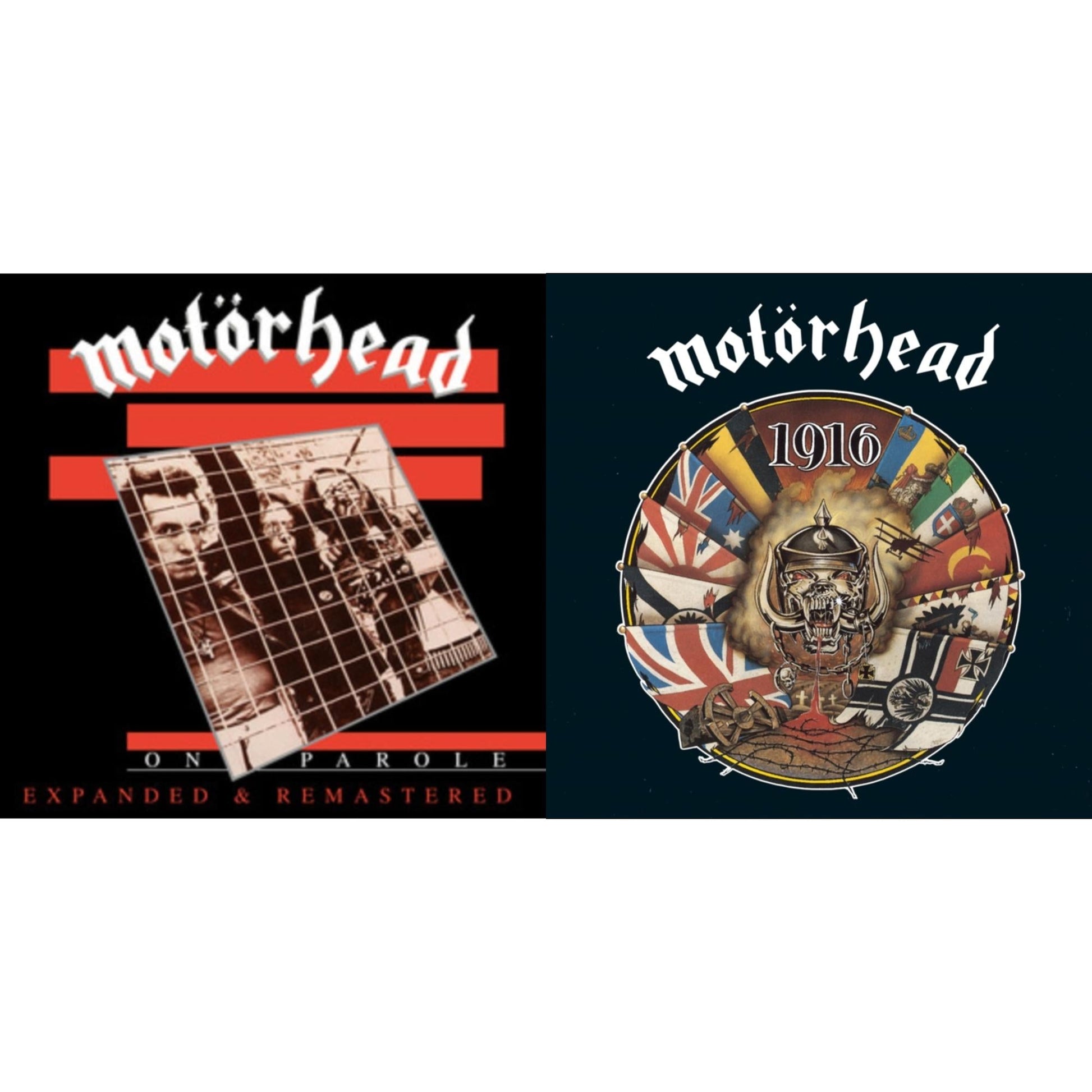 Motorhead - On Parole (Expanded & Remastered) (Rsd) & 1916 - CD Bundle