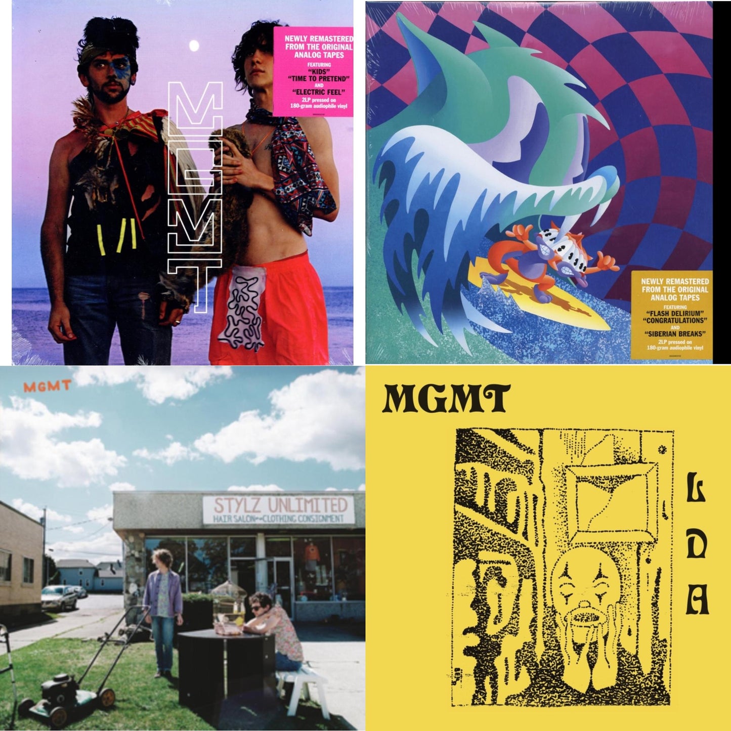 Mgmt - Oracular Spectacular (180G) & Congratulations (2LP/180G) & Mgmt (180G/Dl Card) & Little Dark Age (X) (2LP/180G/Dl Card)