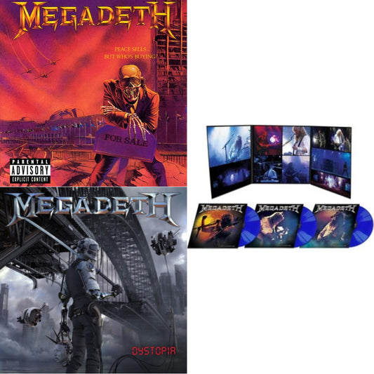 Megadeth - Peace Sells But Who's Buying & Dystopia & Night In Buenos Aires (Blue LP Vinyl)