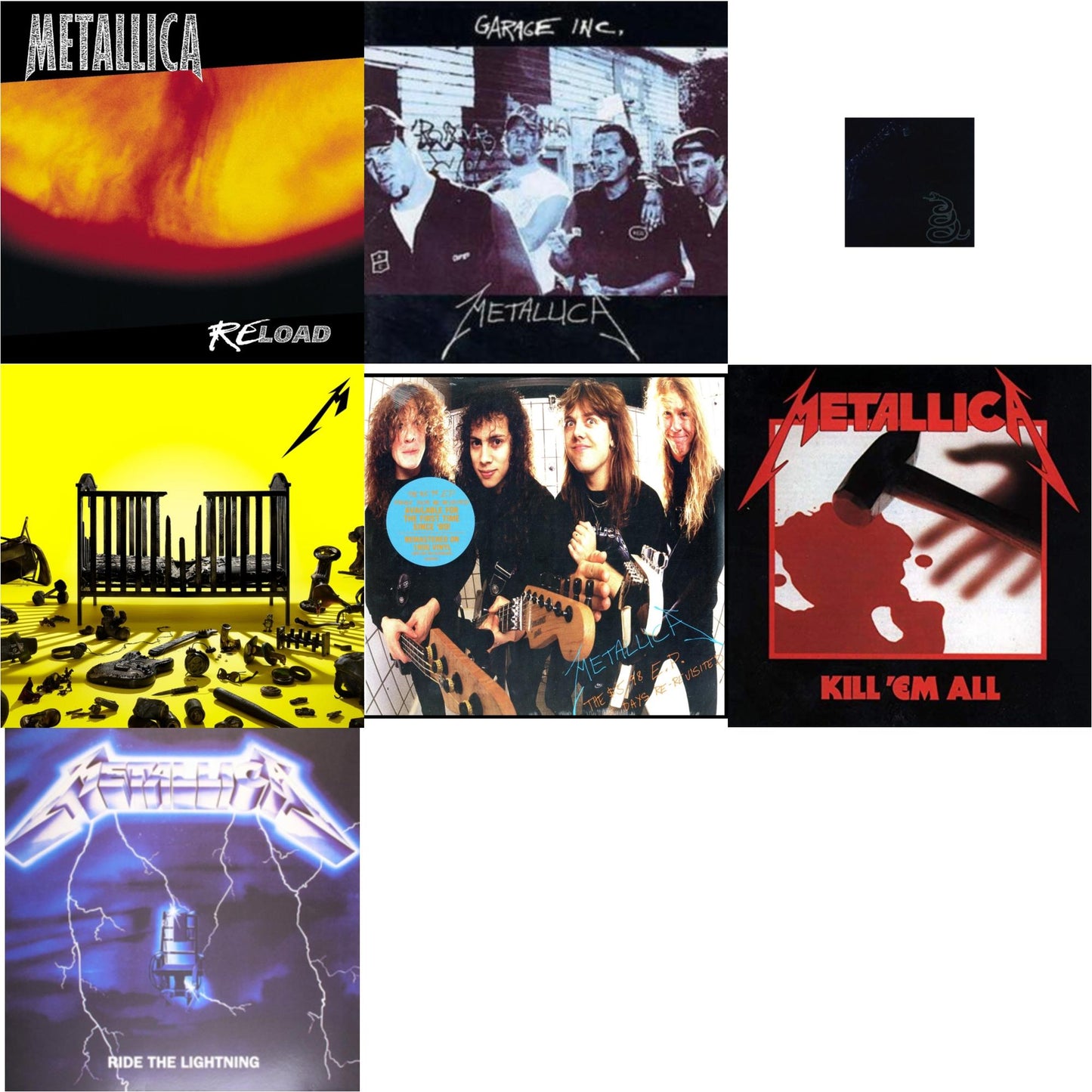 Metallica - 72 Seasons (2LP) & Metallica (Remastered/2LP) & Reload & Garage Inc. & Kill Em All (180G) & Ride The Lightning (180G) & $5.98 Ep: Garage Days Re-Revisited (Remastered)