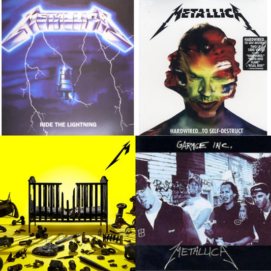 Metallica - 72 Seasons (2LP) & Garage Inc. & Ride The Lightning (180G) & Hardwired To Self-Destruct (2LP/180G/Dl Card)