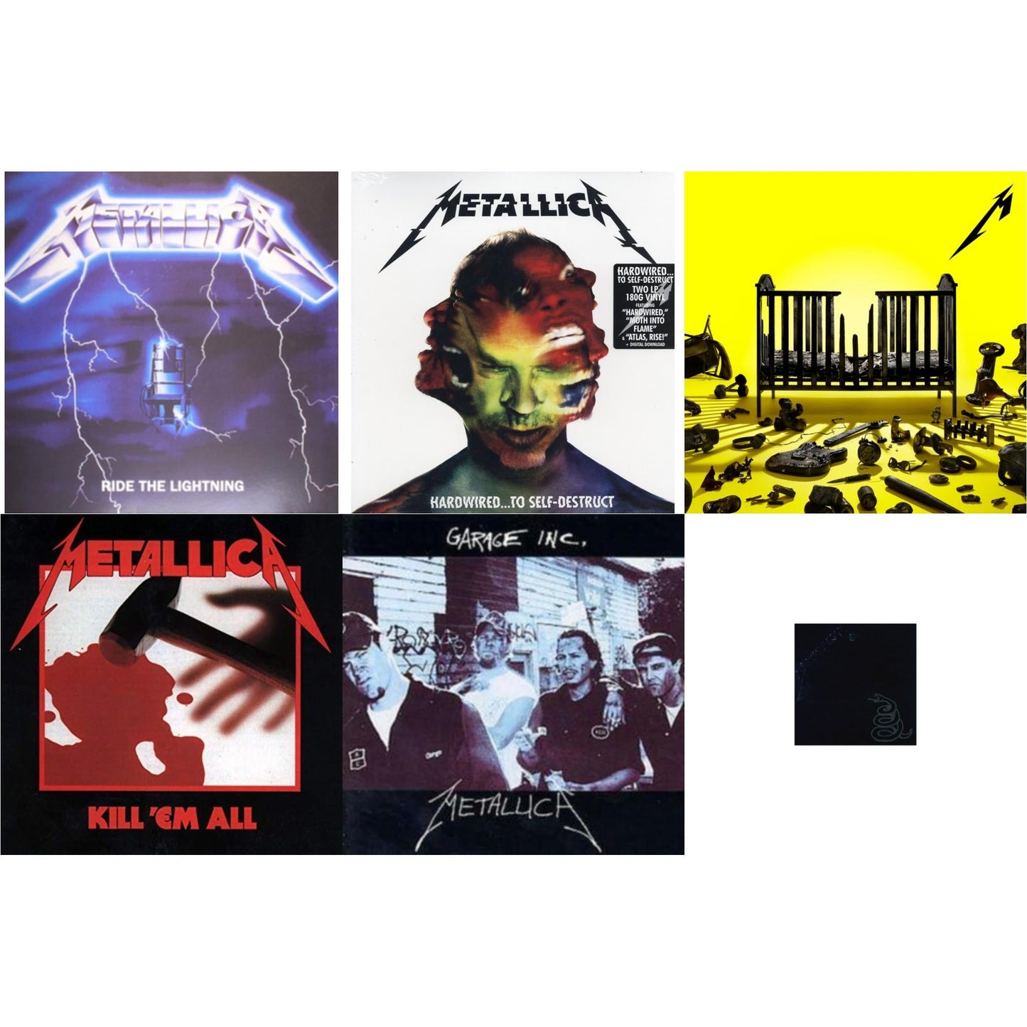 Metallica - 72 Seasons (2LP) & Metallica (Remastered/2LP) & Garage Inc. & Kill Em All (180G) & Ride The Lightning (180G) & Hardwired To Self-Destruct (2LP/180G/Dl Card)