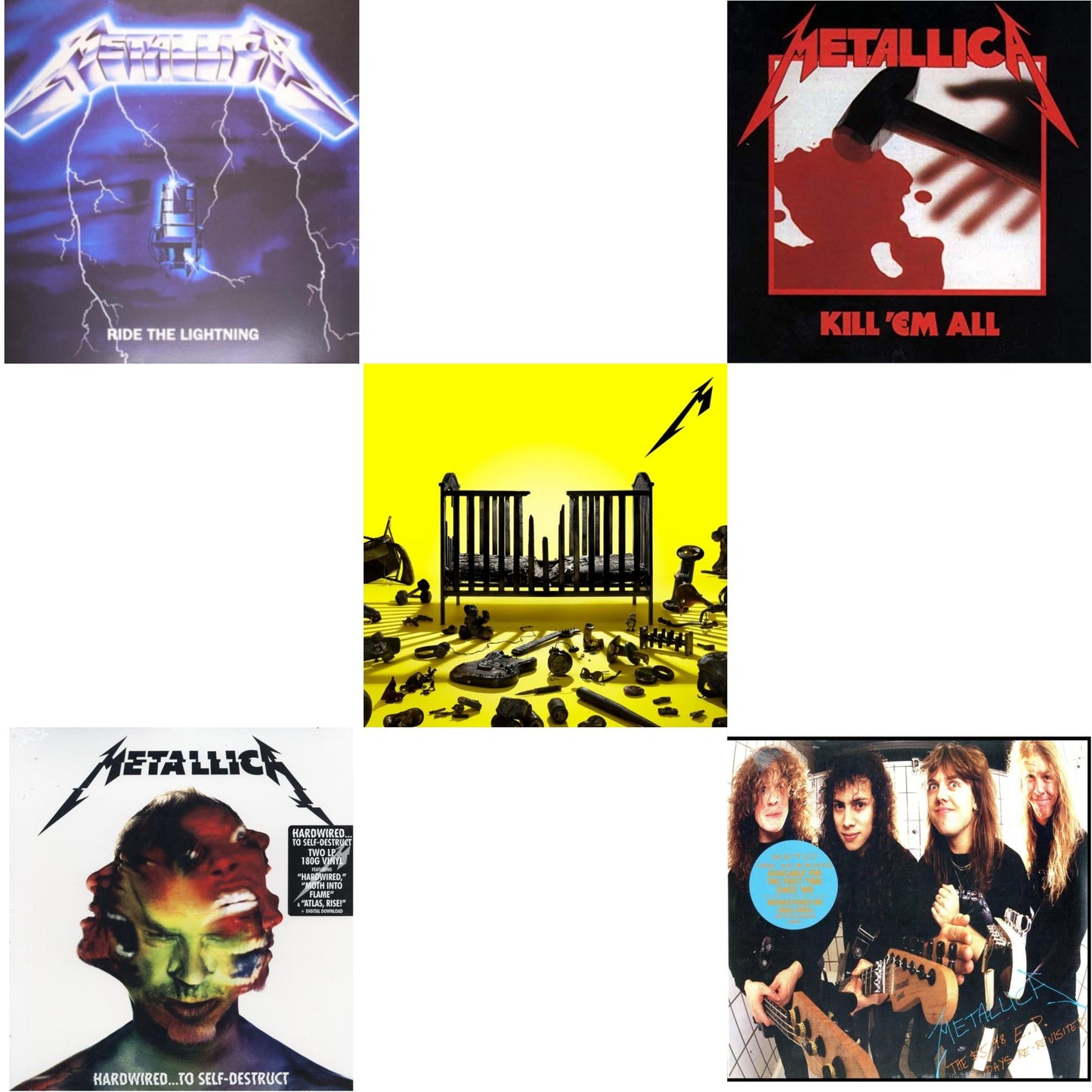 Metallica - 72 Seasons (2LP) & Kill Em All (180G) & Ride The Lightning (180G) & Hardwired To Self-Destruct (2LP/180G/Dl Card) & $5.98 Ep: Garage Days Re-Revisited (Remastered)