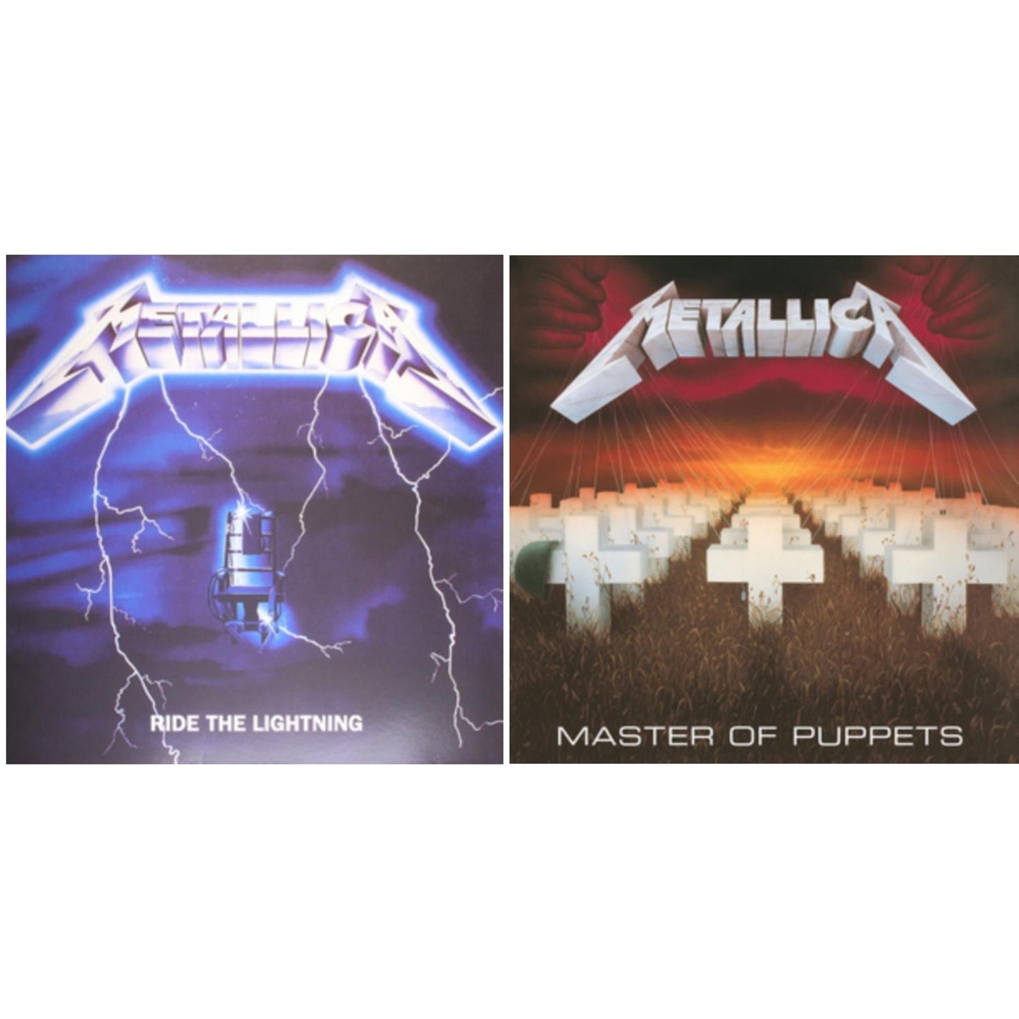 Metallica - Ride The Lightning (180G) & Master Of Puppets (Remastered) - LP Vinyl Bundle