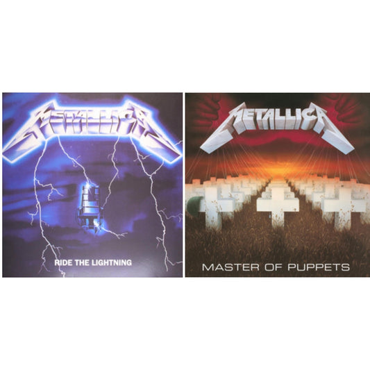 Metallica - Ride The Lightning (180G) & Master Of Puppets (Remastered) - LP Vinyl Bundle