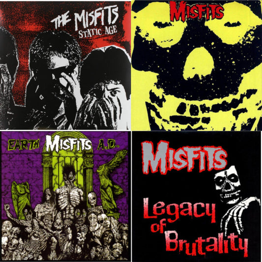 Misfits - Earth A.D. & Legacy Of Brutality & Collection & Static Age - LP Vinyl Bundle
