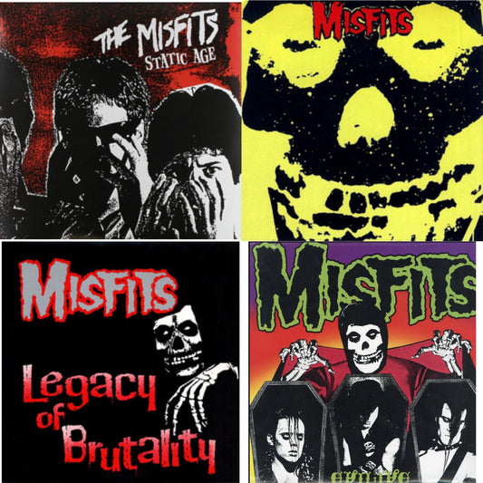 Misfits - Legacy Of Brutality & Evilive & Collection & Static Age - LP Vinyl Bundle