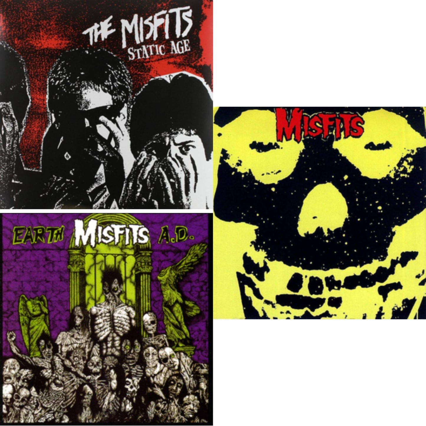 Misfits - Earth A.D. & Collection & Static Age - LP Vinyl Bundle