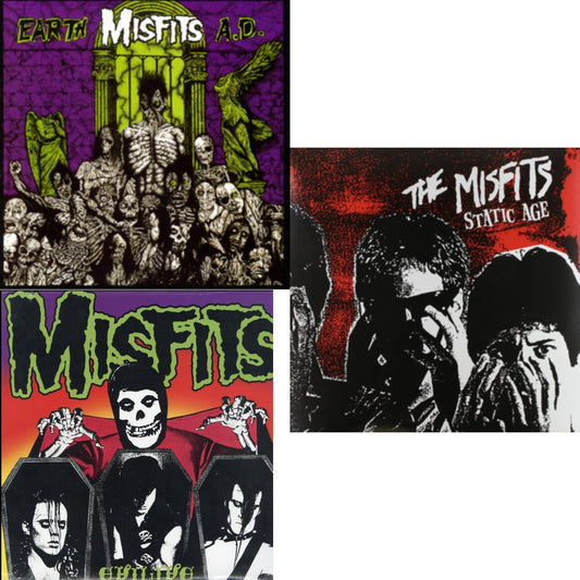Misfits - Earth A.D. & Evilive & Static Age - LP Vinyl Bundle