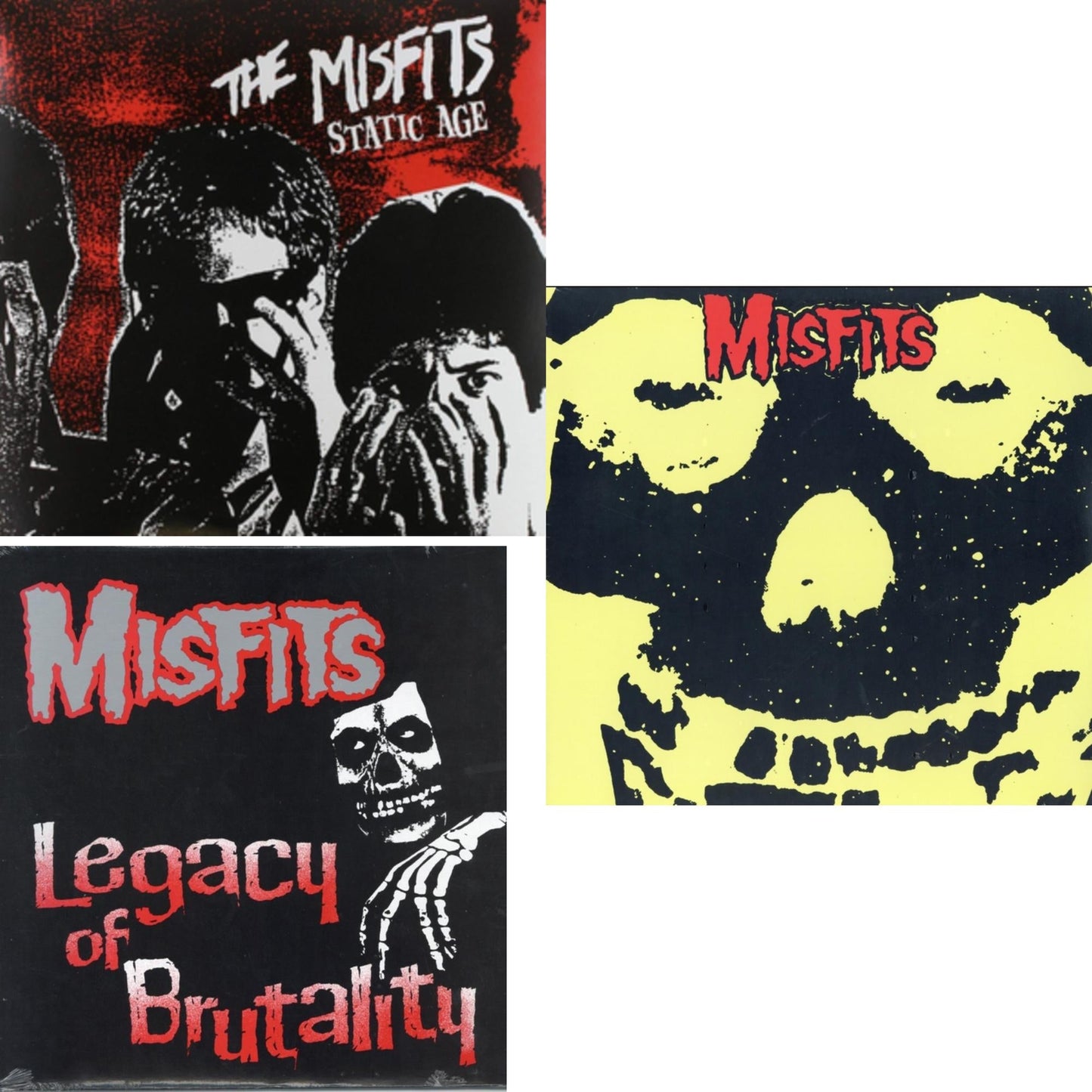 Misfits - Legacy Of Brutality & Collection & Static Age - LP Vinyl Bundle