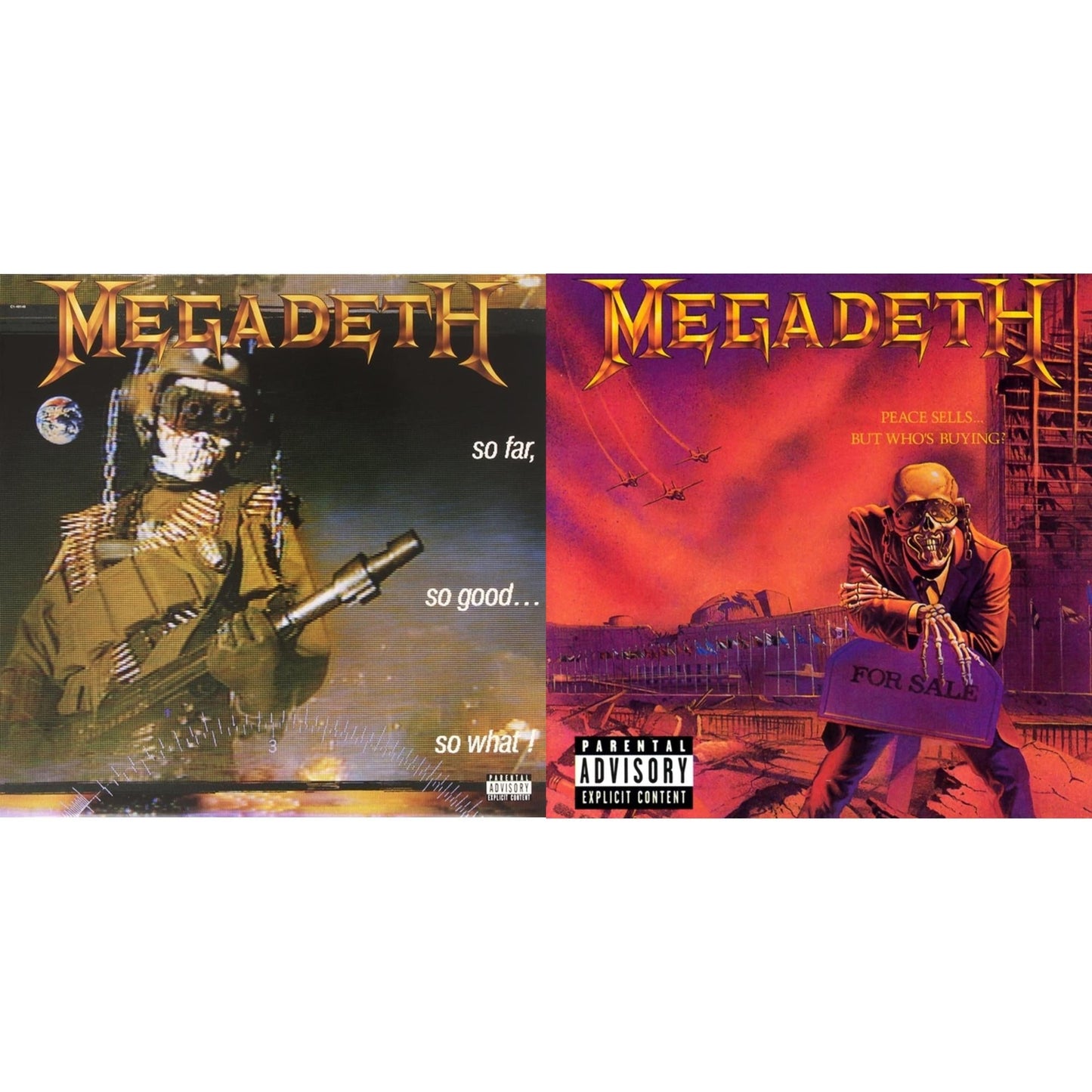 Megadeth - Peace Sells But Who's Buying & So Far So Good So What - LP Vinyl Bundle