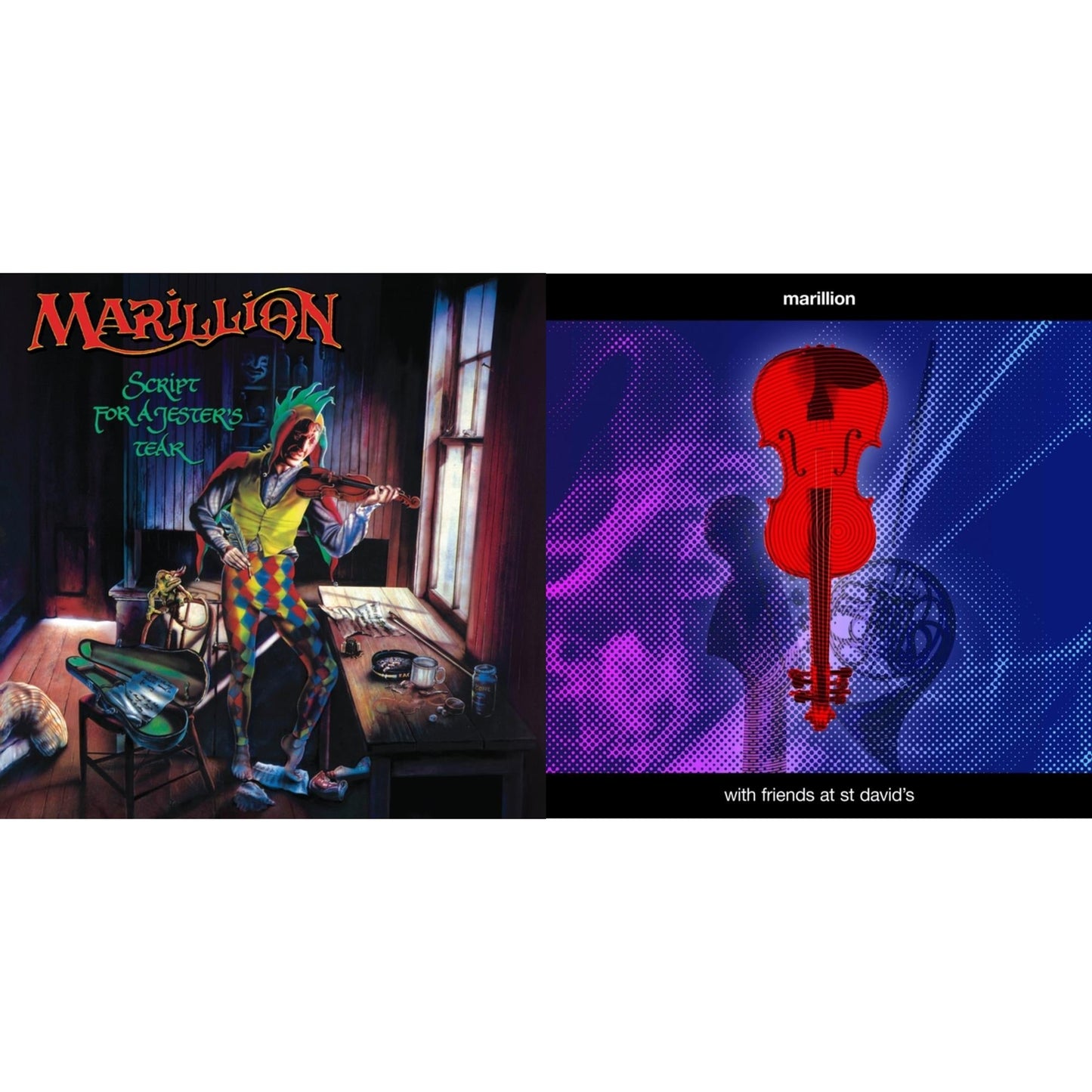 Marillion - Script For A Jester's Tear (2020 Stereo Remix) & With Friends At St David's - LP Vinyl Bundle