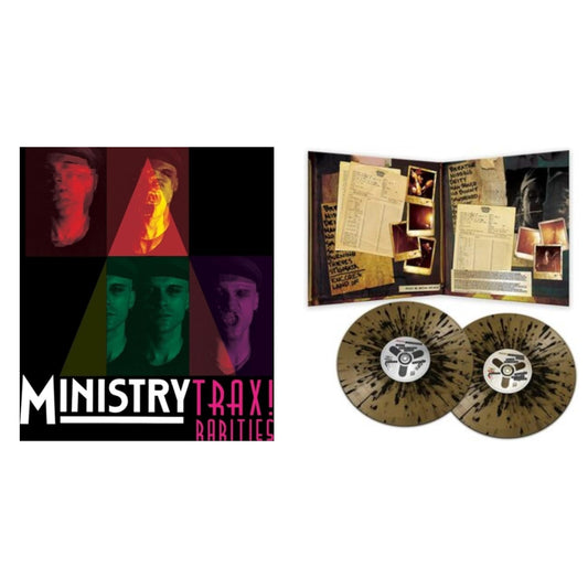 Ministry - Live Necronomicon (Black & Gold Splatter Vinyl/2LP) & Trax Rarities (Black/White/Magenta Splatter LP Vinyl)