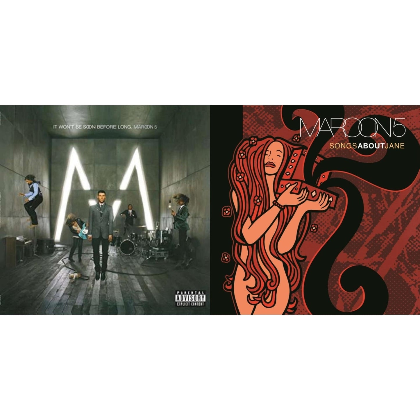 Maroon 5 - It Won't Be Soon Before Long & Songs About Jane - LP Vinyl Bundle