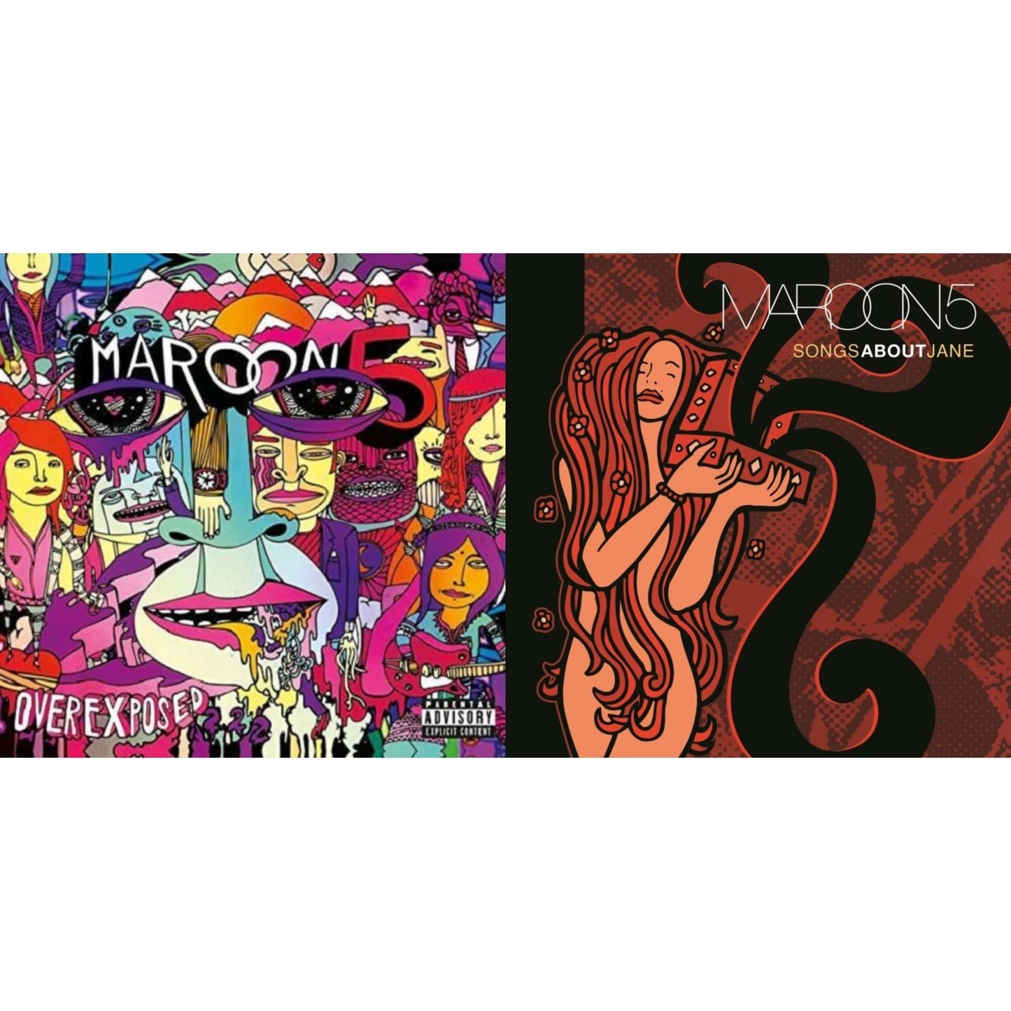 Maroon 5 - Overexposed & Songs About Jane - LP Vinyl Bundle