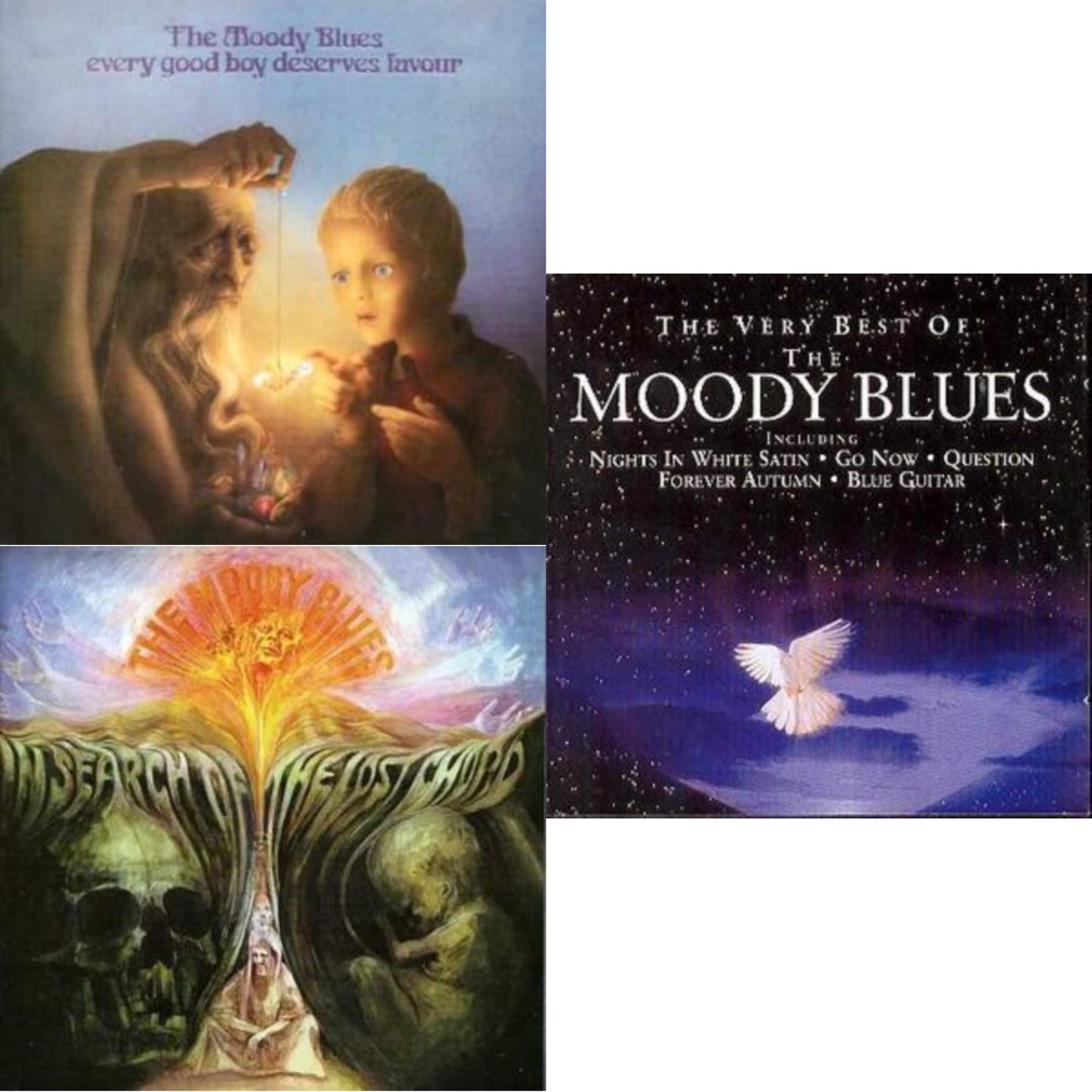 Moody Blues - Every Good Boy Deserves Favour & In Search Of Lost Chord & Best Of Moody Blues - CD Bundle