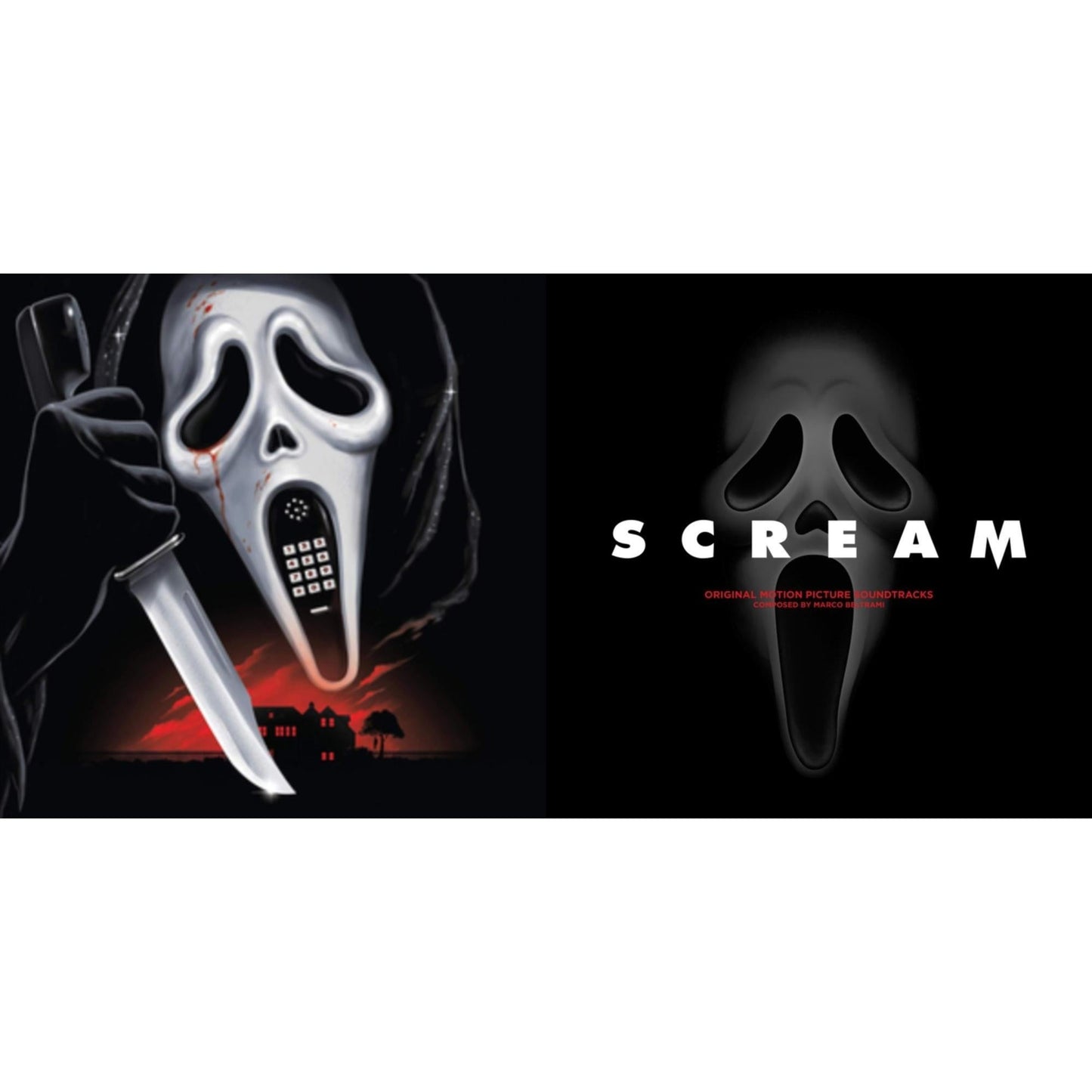 Marco Beltrami - Scream / Scream 2 (Red LP Vinyl) & Scream (Original Motion Picture Scores) (Red Marbled Vinyl/4LP Box Set)