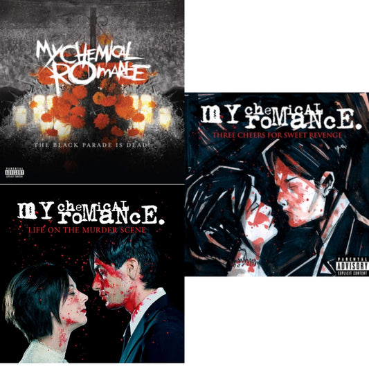 My Chemical Romance - Life On The Murder Scene & Black Parade Is Dead! & Three Cheers For Sweet Revenge - LP Vinyl Bundle
