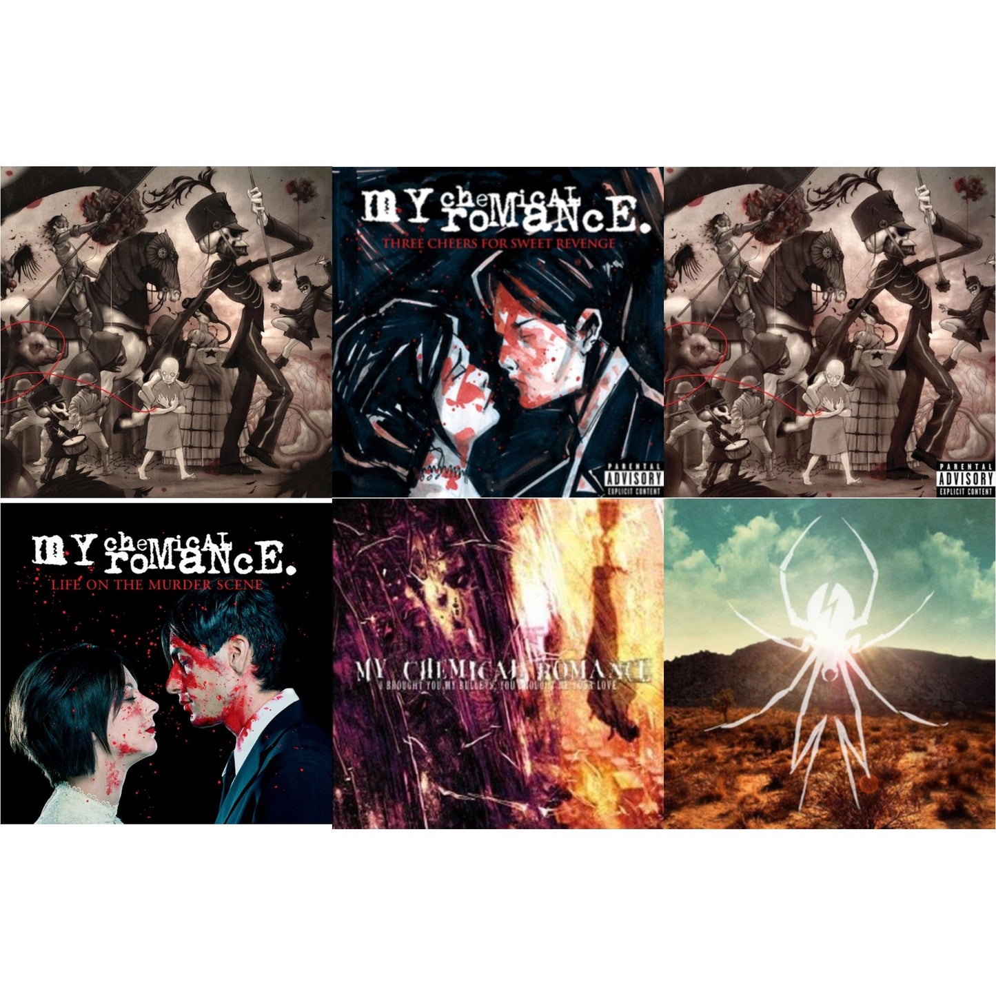 My Chemical Romance - Life On The Murder Scene & Black Parade (X) (Picture Disc) & I Brought You My Bullets You Brought Me Your Love & Black Parade (X) (2LP) & Three Cheers For Sweet Revenge & Danger Days: True Lives Of The Fabulous Killjoys