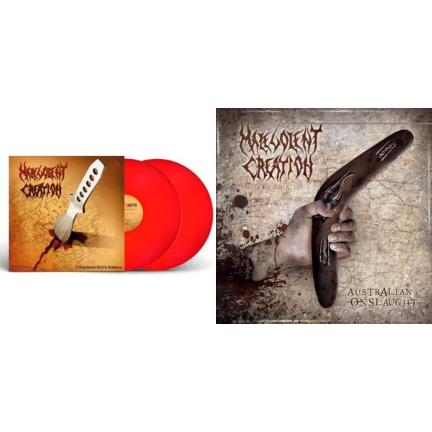 Malevolent Creation - Australian Onslaught & Conquering South America (Red LP Vinyl)