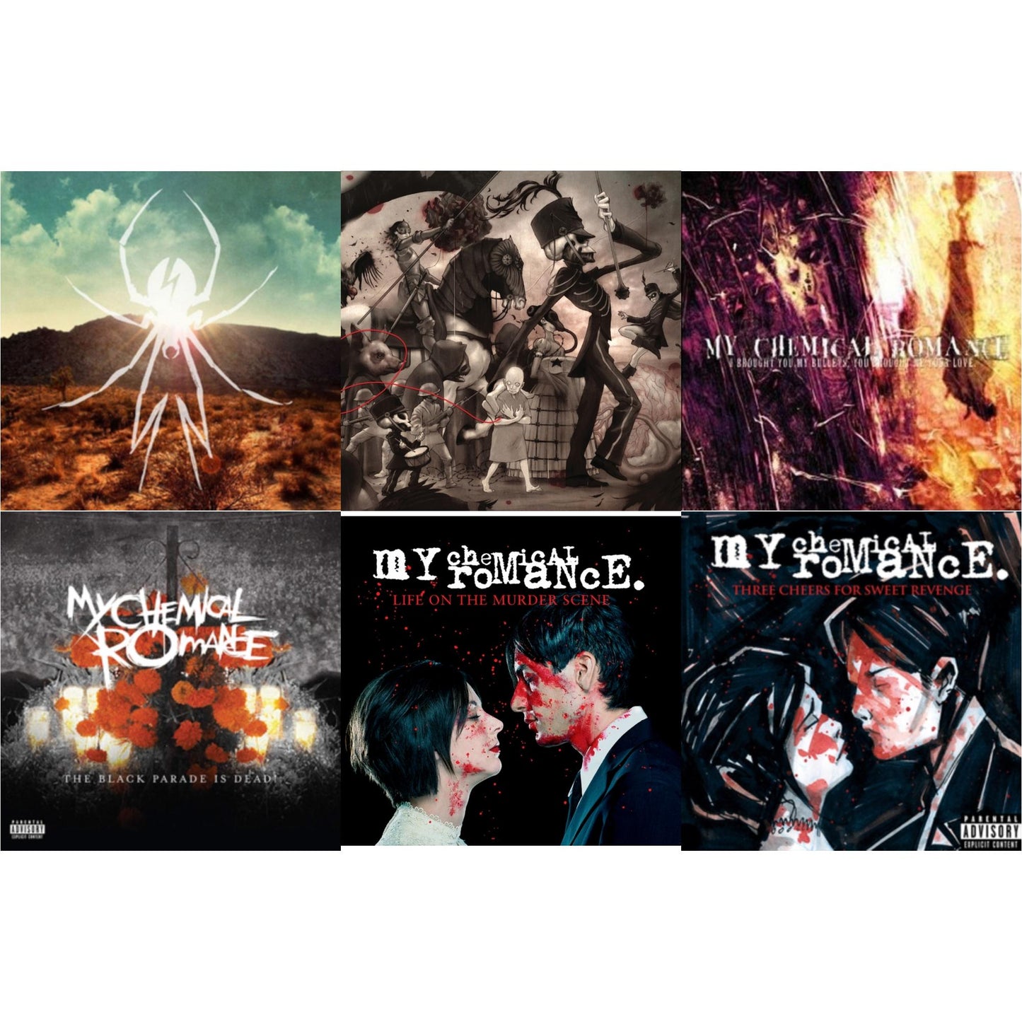 My Chemical Romance - Life On The Murder Scene & Black Parade Is Dead! & Black Parade (X) (Picture Disc) & I Brought You My Bullets You Brought Me Your Love & Three Cheers For Sweet Revenge & Danger Days: True Lives Of The Fabulous Killjoys - LP