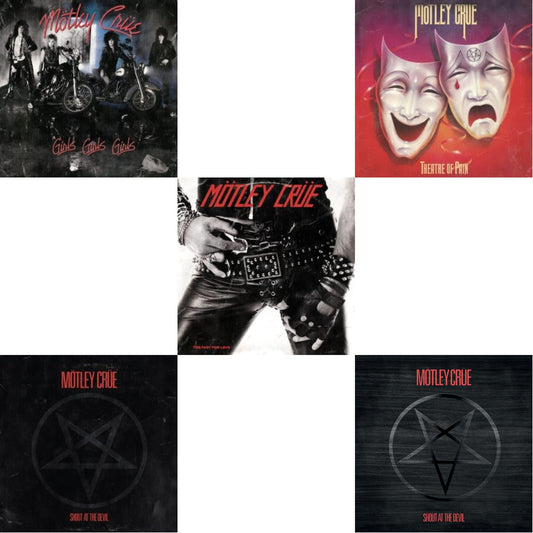 Motley Crue - Girls, Girls, Girls (X) (2021 Remaster) & Shout At The Devil & Theatre Of Pain & Too Fast For Love & Shout At The Devil (40Th Annivesry Box Set/Color LP Vinyl & Colored 7Inch)