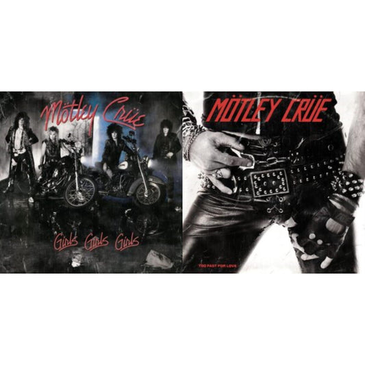 Motley Crue - Girls, Girls, Girls (X) (2021 Remaster) & Too Fast For Love - LP Vinyl Bundle