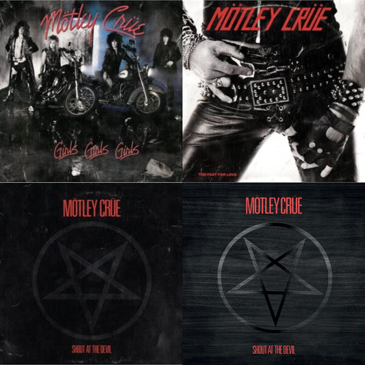 Motley Crue - Girls, Girls, Girls (X) (2021 Remaster) & Too Fast For Love & Shout At The Devil & Shout At The Devil (40Th Annivesry Box Set/Color LP Vinyl & Colored 7Inch)