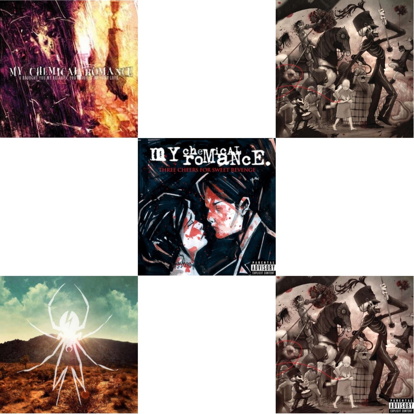 My Chemical Romance - I Brought You My Bullets You Brought Me Your Love & Danger Days: True Lives Of The Fabulous Killjoys & Three Cheers For Sweet Revenge & Black Parade (X) (Picture Disc) & Black Parade - LP Vinyl Bundle