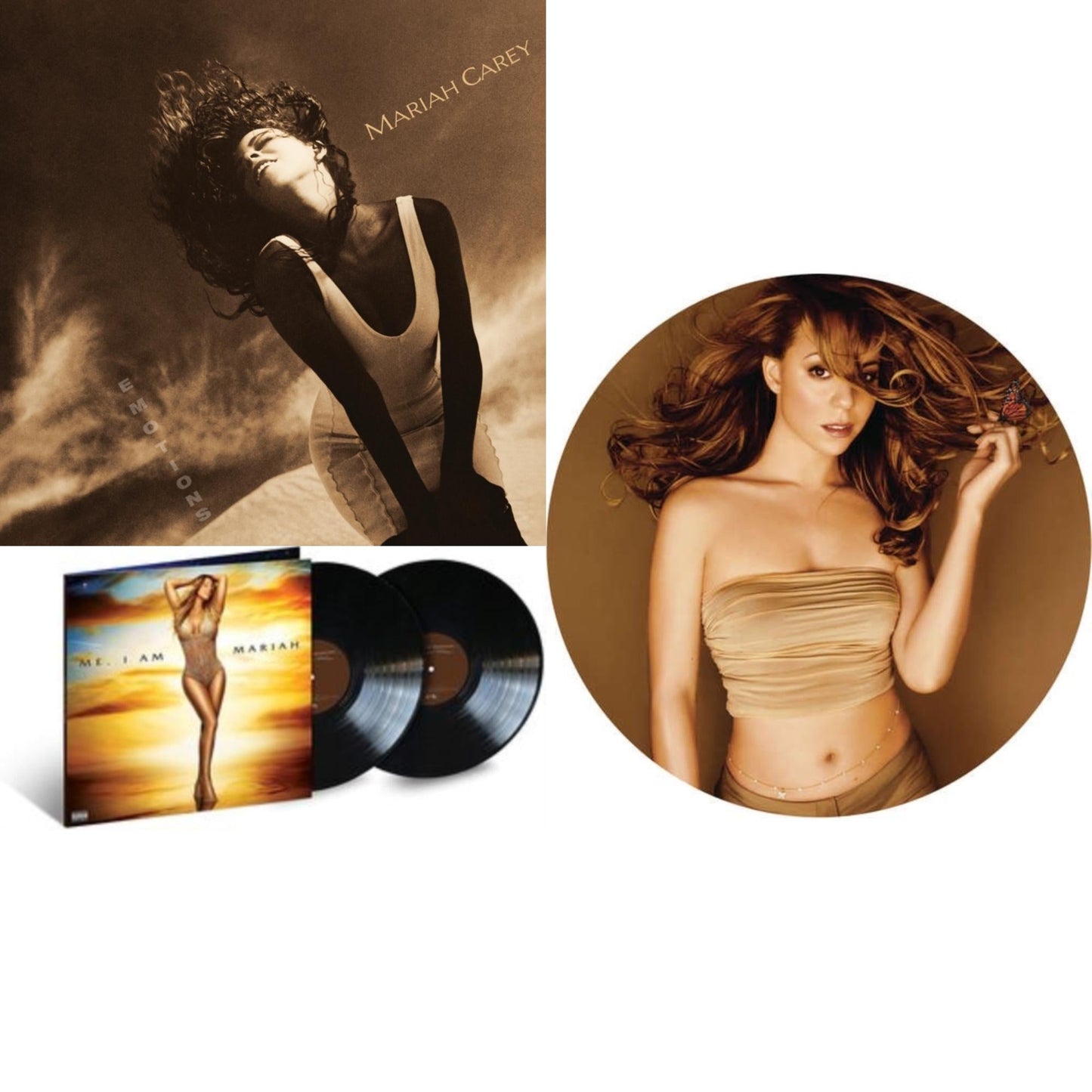 Mariah Carey - Emotions & Me. I Am Mariah...The Elusive Chanteuse (2LP) & Butterfly (Picture Disc)