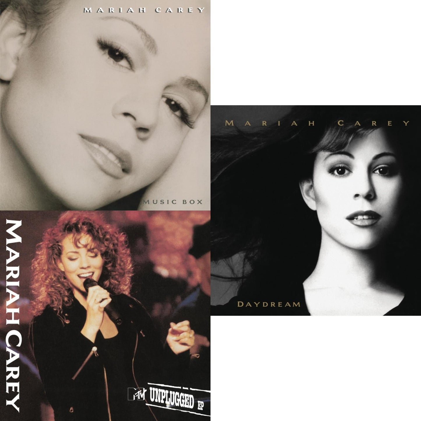 Mariah Carey - Music Box & Mtv Unplugged & Daydream - LP Vinyl Bundle